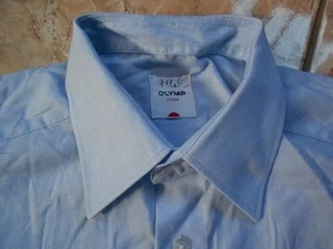 Olymp LUXOR Hemd 41 Hellblau meliert Ohne Muster #E9927 - Bild 1 von 1