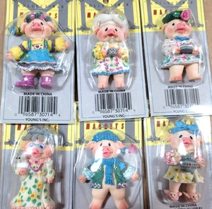 Young's Collectables Schweinemagnete, Neu (Set mit 6 Magneten) - Bild 1 von 7
