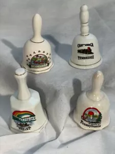 Juego de 4 campanas decorativas de estados de colección - Imagen 1 de 4