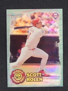 Scott Rolen RC 1997 Bowman Chrome Rookie Refractor HOF Scout's Honor Roll - Picture 1 of 2