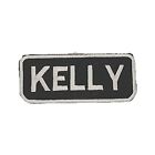 Kelly Iron/Sew On Embroidered Name Badge Patch for Motorcycle Jacket, Vest