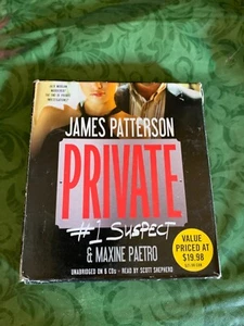 Private number one suspect James Patterson maxine paetro Audiobook~ Shelf202 - Picture 1 of 1