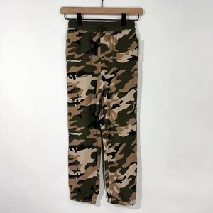 365 Kids from Garanimals Boy’s Size 8 Green Camo Print French Terry Jogger Pants - Picture 1 of 8