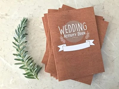 Libro de actividades de boda. Colorear boda niños favor x8 Foto 1 de 4