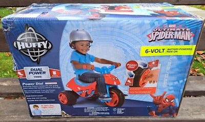 Spider-Man Marvel Huffy 6 Volts Battery Ride On,  New In Box! Spiderman - Image 1 of 4