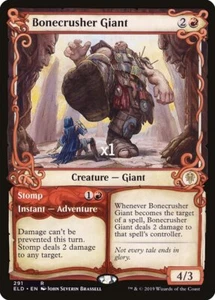 MTG Showcase Throne of Eldraine ELD Bonecrusher Giant // Stomp MINT - Picture 1 of 1
