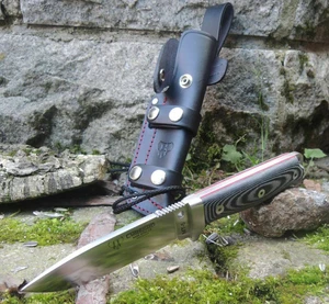 Cudeman Messer 120-M-MT-5 Outdoormesser N695 Stahl Micartagriff Lederscheide