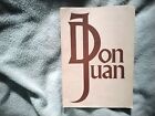 DON JUAN - MOLIERE  / JONATHAN COY  -  1972 @ SHAW + GUEST TICKET