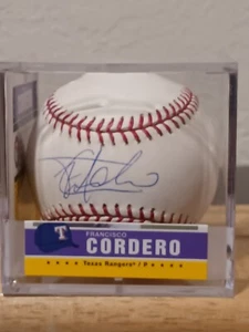 FRANCISCO CODERO Texas Rangers signierter OML Baseball (Tristar Productions) - Bild 1 von 9