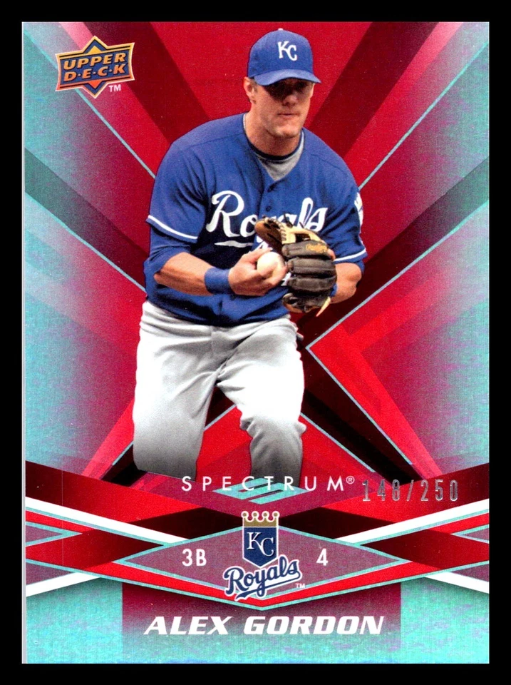 2009 Upper Deck Spectrum Alex Gordon Red /250 #45 Kansas City Royals - Image 1 of 2