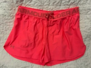 UNDER ARMOUR Girls Logo Loose Heatgear  Gym Active Shorts Youth YXL XL - Picture 1 of 3