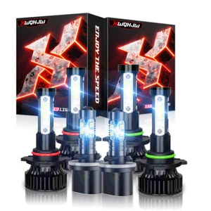 For Chevrolet S10 1998-2003 - LED Headlight Hi/Lo BEAM + Fog Light Bulbs Qty 6+ - Picture 1 of 19