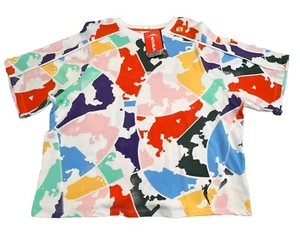 WNBA Youth Girls Shirt XL Color Splash Short Sleeves 100% Cotton Logo NWT - Picture 1 of 13