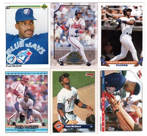 (6) ¡Lote de tarjetas FRED McGRIFF! Cubierta superior, Topps, Donruss, Leaf... ¡HALL OF FAMER! - Imagen 1 de 1