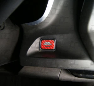 2016-2022 Camaro RED Carbon Fiber Start Button Decal Overlay Kit- Chevy SS RS - Picture 1 of 2