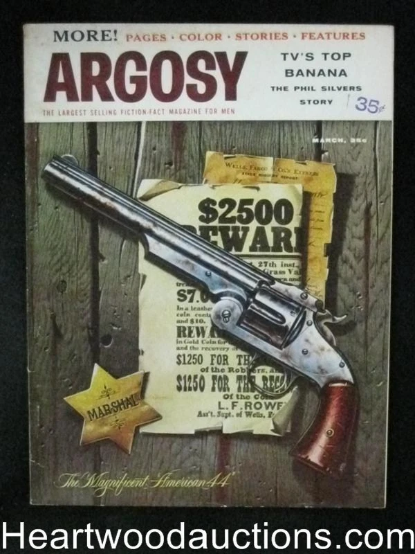 "Argosy" March 1957 Evan Hunter, Tina Louise, Ed Mcbain 1st, Meltzoff Foto 1 de 1