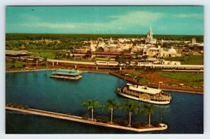 Aerial View The Magic Kingdom Walt Disney World Florida Vintage Postcard AF36 - Picture 1 of 2