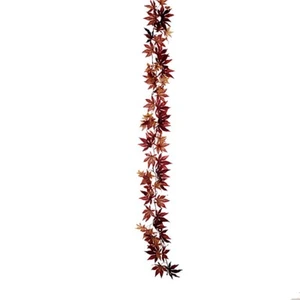 70" Artificial Fall Maple Leaf Garland Faux Autumn Leaves Party Events Supplies - Picture 1 of 9