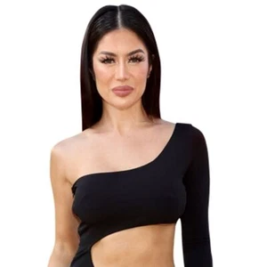 Kim Lee (Black Dress) Half Body Buddy Cutout - Picture 1 of 7