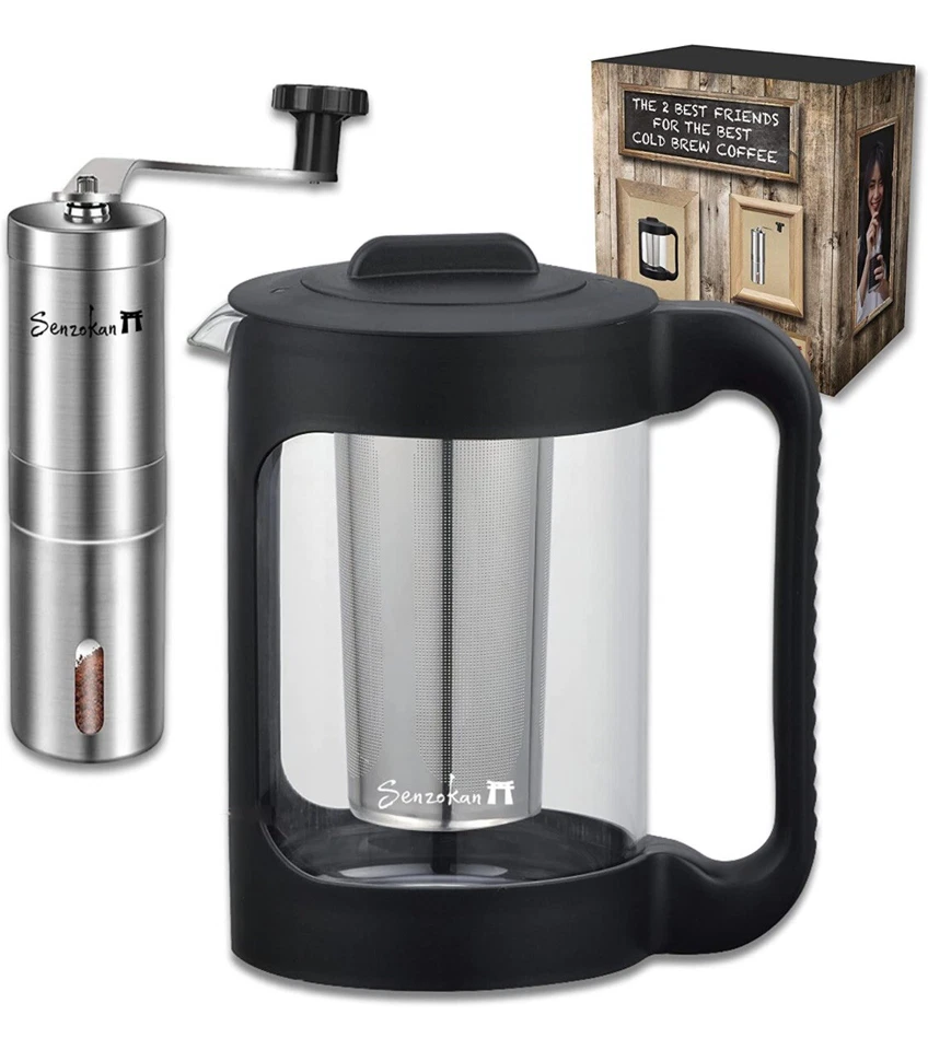 Cafetera fría Senzokan - Filtro de acero inoxidable de alta resistencia Foto 1 de 4