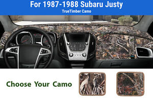 Dashboard Dash Mat Cover for 1987-1988 Subaru Justy (TrueTimber Camo)