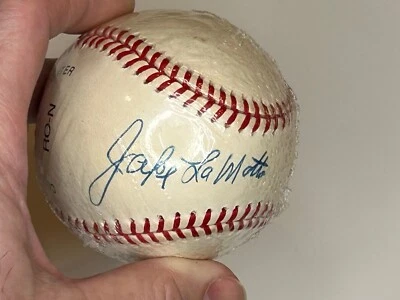 JAKE LAMOTTA AUTOGRAPHED/SIGNED NL BASEBALL PSA/DNA COA! - Image 1 of 3