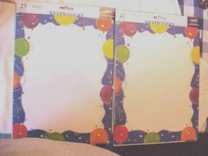 Globos de papelería temáticos de cumpleaños 2 paquetes 50 hojas totalmente compatibles con computadora - Imagen 1 de 4