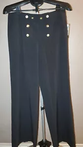 Larry Levine Black Stretch Slack - Picture 1 of 4