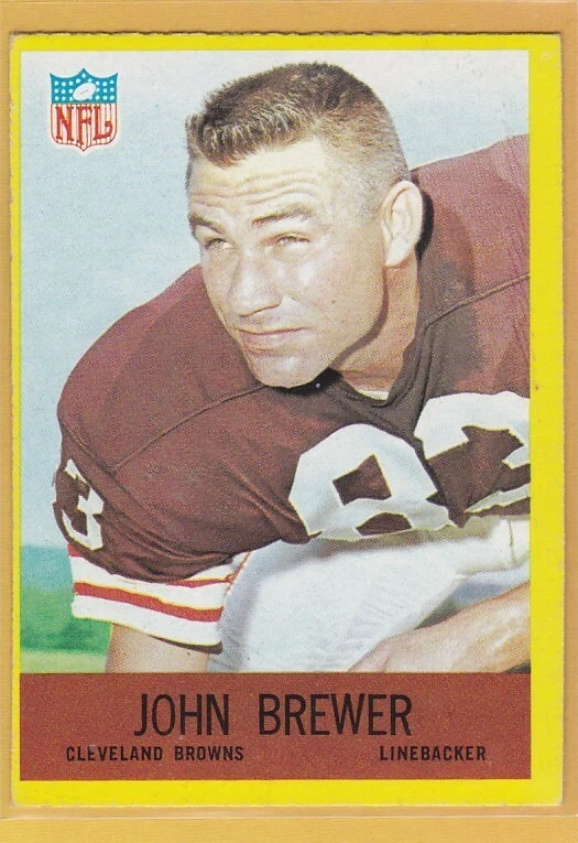 1967 PHILADELPHIA FOOTBALL JOHN BREWER #38 BROWNS EX+ *77510 - Image 1 of 1