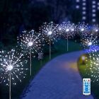 6 Pack Solar Firework Lights Outdoor Waterproof120 Led Usb C Charging Garden ...