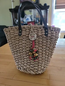 Coldwater Creek Straw Tote Bag New without Tags Vintage? - Picture 1 of 13