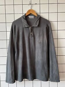 80s Vintage Mens STONE ISLAND MARINA Sweatshirt Rugby Shirt Top Pullover Size L