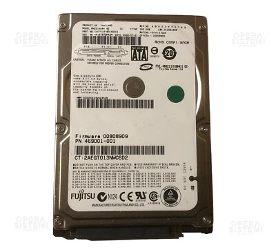 Hard disk MHZ2160BH Fujitsu Mobile 160GB 5400RPM SATA 3Gbps 8MB Cache 2.5 - Immagine 1 di 2