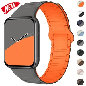 Silicone Magnetic Loop Strap Band For Redmi Watch 4/5/Xiaomi Mi Band 8 Pro/9 Pro - Picture 1 of 47