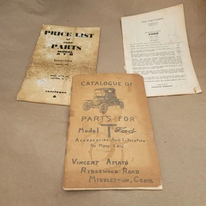 1959 3 Catalogs Car Parts Price List Lot Ford Model T - Picture 1 of 14