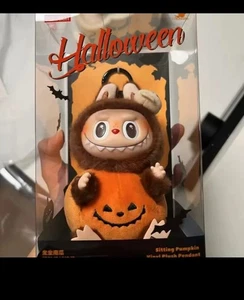 US VERKÄUFER - Labubu Halloween Party Serie - sitzender Kürbis - Bild 1 von 5