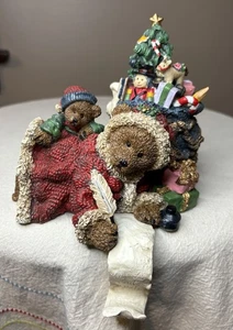 Open Box NEW Grandeur Noel Christmas Collectible Bear Stocking Holder - Picture 1 of 7