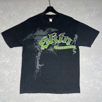 Camisa De Colección Skin Industries Para Hombre Grande Negra Y2K Gótica BaGrunge AOP Doble Cara Foto 1 de 4