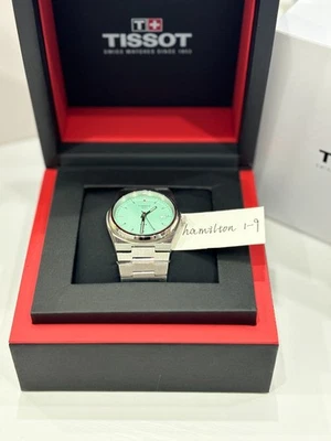 Nuevo Tissot PRX 40mm Reloj Hombre Cuarzo Esfera Verde Claro T137.410.11.091.01 Foto 1 de 4