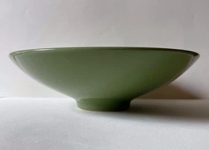 Vintage St Micheal Celadon Green Large Ceramic Shallow Bowl 9.75” Diameter - Picture 1 of 10
