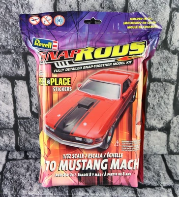 Revell Snap Rods 1/32 Scale '70 Mustang Mach I Model Kit 85-1673 SEALED - Image 1 of 4