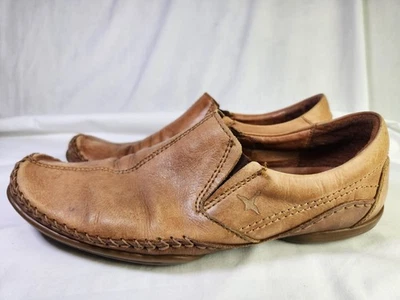 Mocasines sin cordones de cuero marrón Pikolinos para hombre talla 43 (9,5 EE. UU.) clásicos cómodos Foto 1 de 4