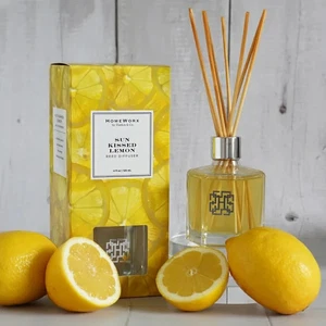 HomeWorx by Slatkin + Co. Sunkissed Lemon Scented Oil Reed Diffuser 4fl oz - Picture 1 of 8