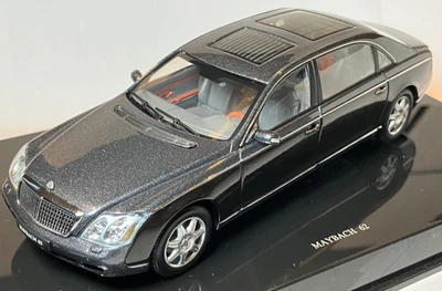AUTOart Maybach 62 LWB Black 2005 - Dark Grey/Black 1:43 MIB (56163) - Image 1 of 4