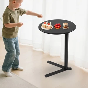 Side Table for Small Spaces, Modern Couch End Table Black - Picture 1 of 6