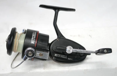 Molinete de pesca giratório vintage Mitchell 300S alta velocidade - Feito na França -Bom! - Imagem 1 de 4