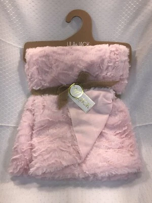 NUEVO Lila & Jack Bebé Niña Rosa Remolino Difuso Suave Manta Lovey Seguridad  Foto 1 de 4