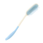 Plastic Long Hair Brush Comb for Elderly Arthritis Hand Disabled Adult Blue