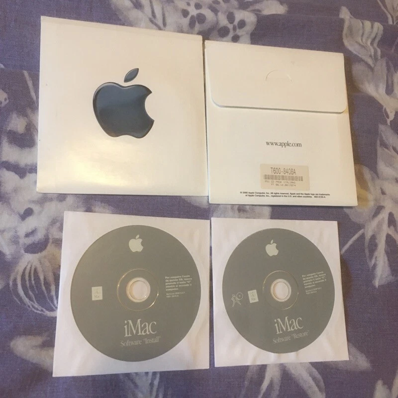 2000 Apple Macintosh CD iMac T600-8408-A SSW 9.04 - Imagen 1 de 1