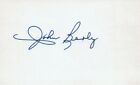 John Berly 1924 St. Louis Baseball Signed 3X5 Index Card Deceased 1977